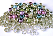 Metallic Pony Beads Large Hole