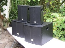DJ PA System The Box Active Speaker Set Agate 112 Sub A - 108 CXA + Tripods