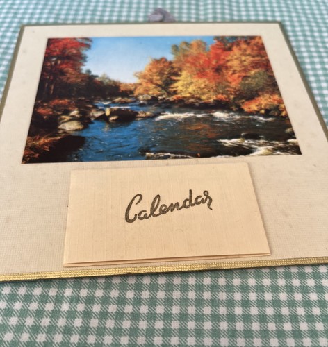 Vintage card calendar - card, 1966