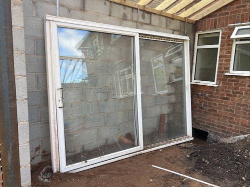 Upvc patio sliding doors white - patio,