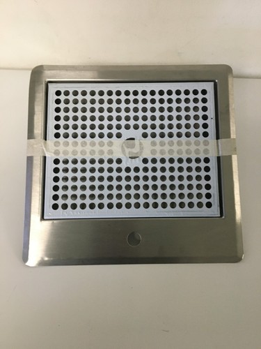 Aluminum shower tray - aluminum, w/drain