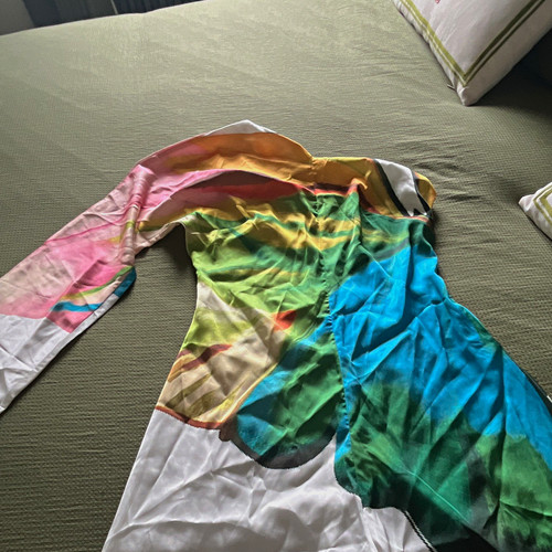 Multicoloured one shoulder - one,