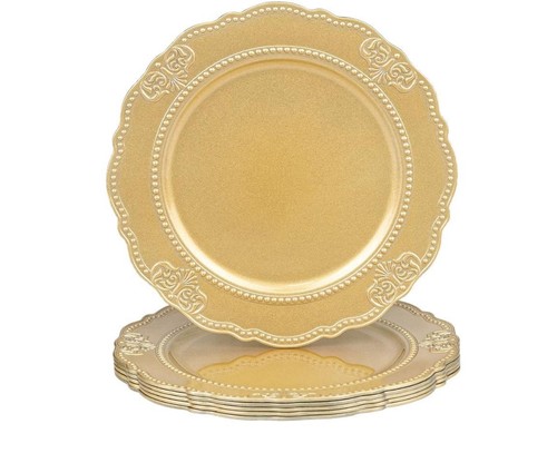 Set gold plastic 13in - set, 6