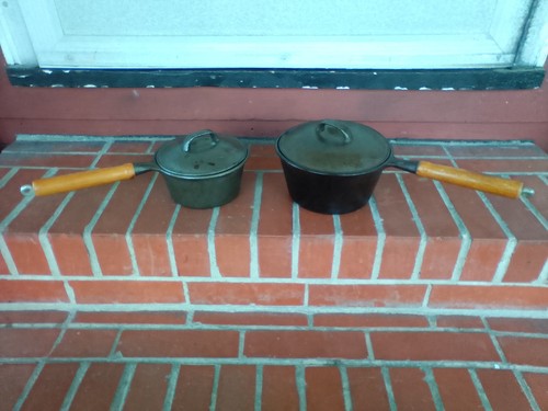 Vintage cast iron - vintage, saucepans
