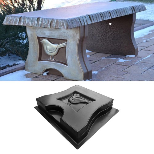 Plastic diy concrete bench leg - concrete,