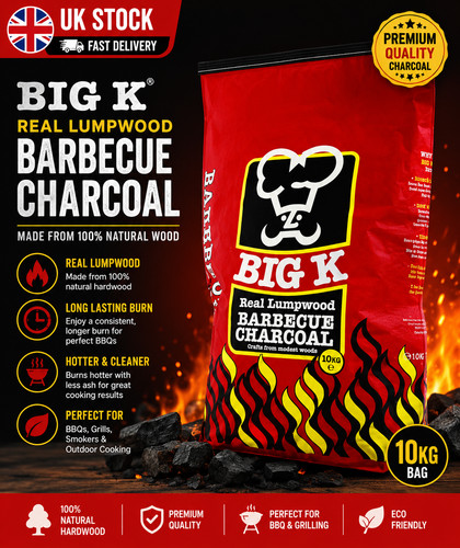 Lumpwood charcoal 10kg big - lumpwood, by