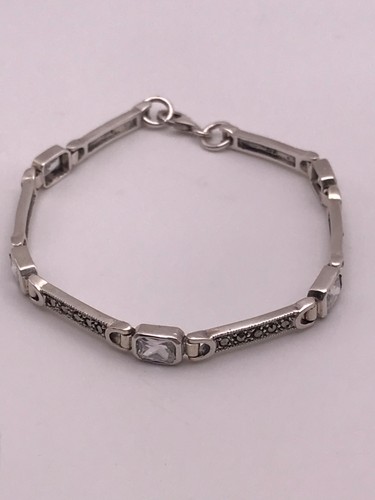 Vintage sterling silver clear - sterling,