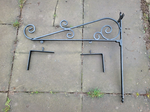 Large black wrought - large, iron