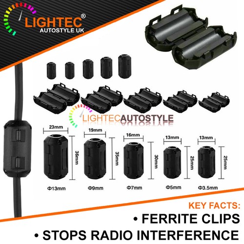 Black clip ferrite core - clip, on