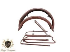 FIT FOR ARIEL WNG MODEL FRONT AND REAR RAW STEEL MUDGUARD SET WITH STAYS