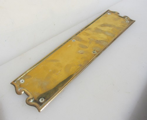 Victorian bronze finger plate - victorian,