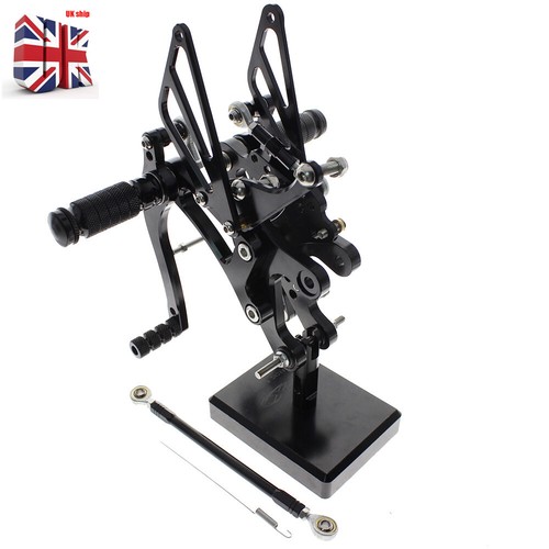 Cnc black rearsets footpeg - black,