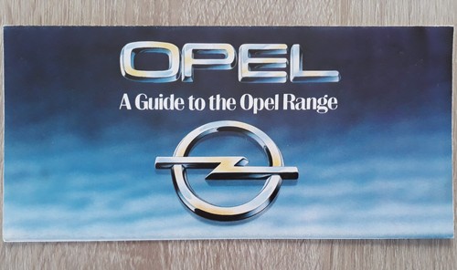 Opel range brochure 1980 - opel,