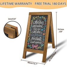 LARGE DOUBLE SIDED WOODEN A