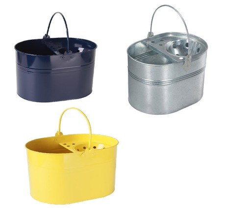 Mop bucket galvanised metal - galvanised,