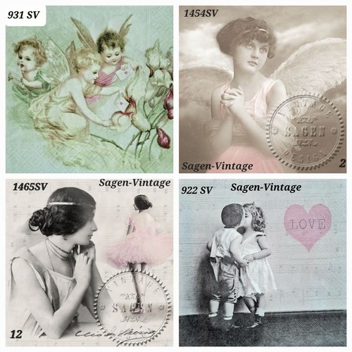 Vintage mixed table paper - 4,