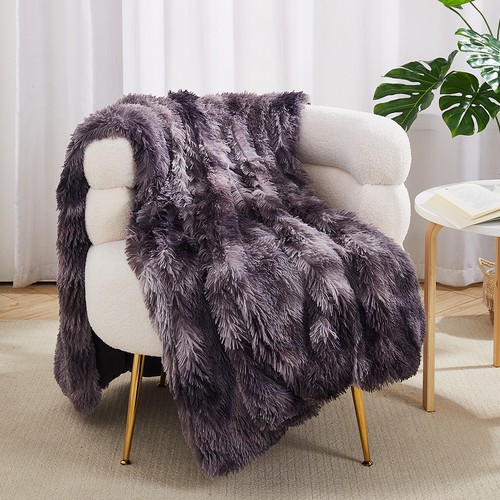 Comfort faux fur throw - faux,