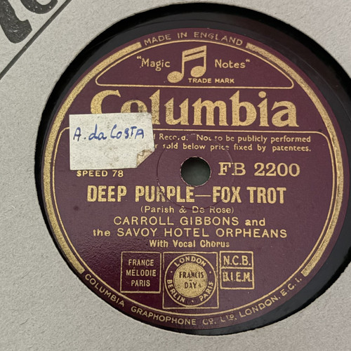Carroll gibbons deep purple - carroll,