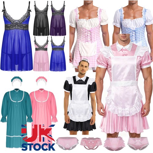 Men satin frilly - men's,