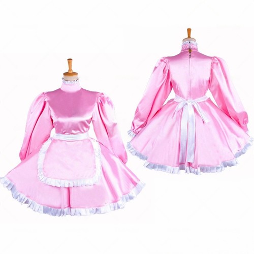 Maid girl sissy lockable pink - maid,
