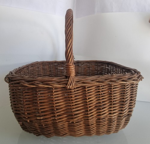 1940 wicker shopping basket - 1940,s, basket.