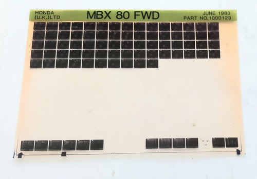 Honda mbx fwd spare parts - spare,