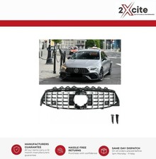 Mercedes Benz CLA W118 C118 2020 On Black And Chrome Panamericana GT Front Grill