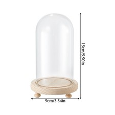 U-Shaped Glass Cloche Dome for