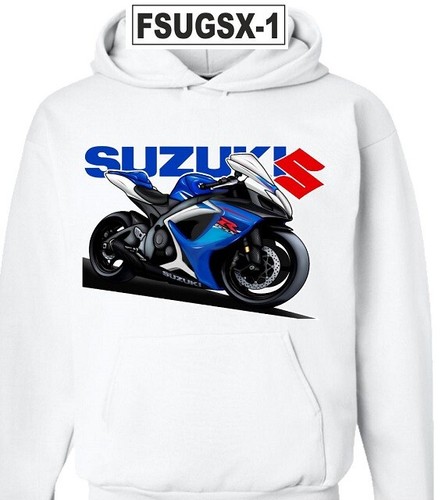 Hoodie sweatshirt gsxr white - hoodie,