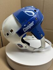 VINTAGE COOPER SK2000 L PLAYER HOCKEY HELMET WITH CUSTOM LEATHER EAR PIECES