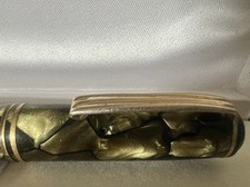 NEPTUNE Fountain Pen Celluloid Docet Flexible Gold Nib Vintage