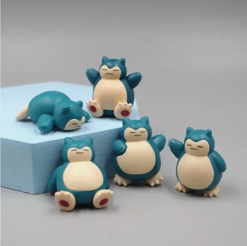 Snorlax mini figures - 5x,