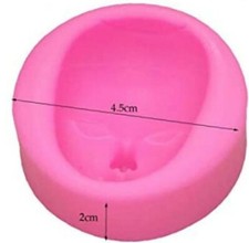  Girl Face Silicone Fondant