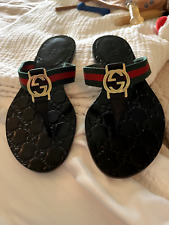 Gucci Web GG Logo Sandals Sz. US 34.5 Worn 1X.