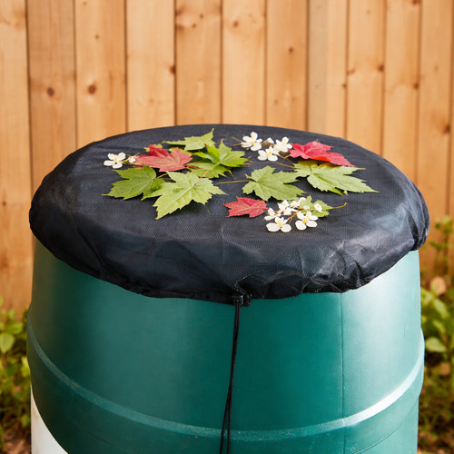 Rain barrel protection net - barrel,