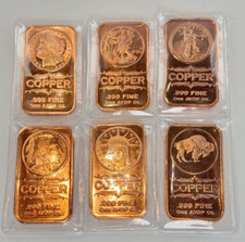 6x 1oz USA Buffalo Nickel