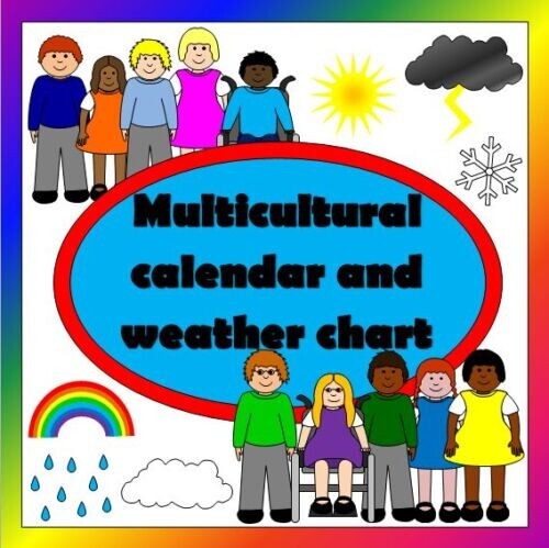 Multicultural calendar and - multicultural,