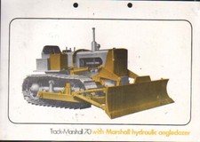 Track-Marshall "70" Tractor with Marshall hydraulic angledozer Brochure Leaflet