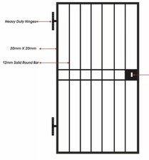 HEAVY DUTY SECURITY DOOR/GATE