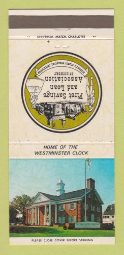 Matchbook cover first - -,