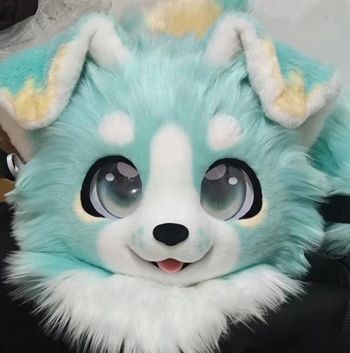 Fursuit long haired dog - fursuit, fox