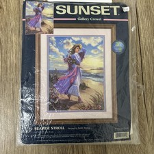 Sunset Seaside Stroll Cross