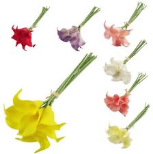 8x Real Touch Calla Lilies Cala Lilly Lily Artificial Flowers Fake Silk