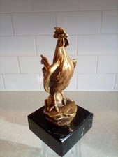 A. Bofill Cockerel Car Mascot Hood Ornament Bronze