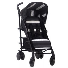My Babiie MB51 Lightweight Stroller - Charcoal Stripes
