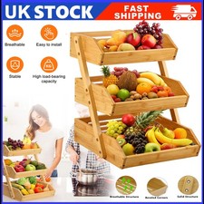3-Tier Bamboo Kitchen Fruit &