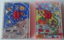 Vintage 1970s Retro Pocket Pinball / Bagatelle Handheld Games x 2 Working VGC
