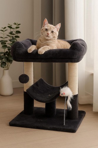 Cat tree chair style scratch - cat,