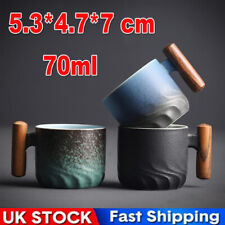 Fine Bone China Tea Mug With Wooden Handle Vintage Coffee Cups Mug Tea Ceremony