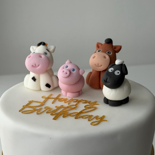 Farm animals cake toppers - animals,